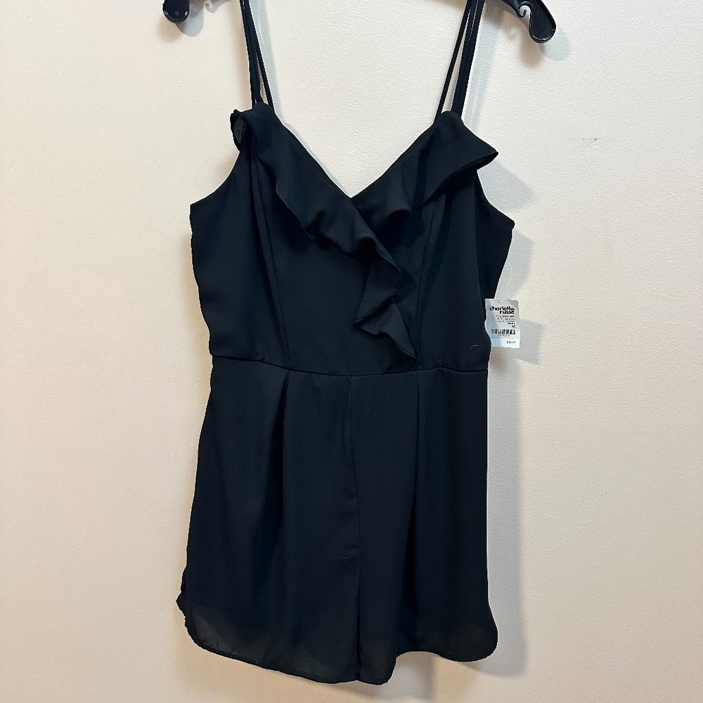 NWT Charolette Russe Black Romper
